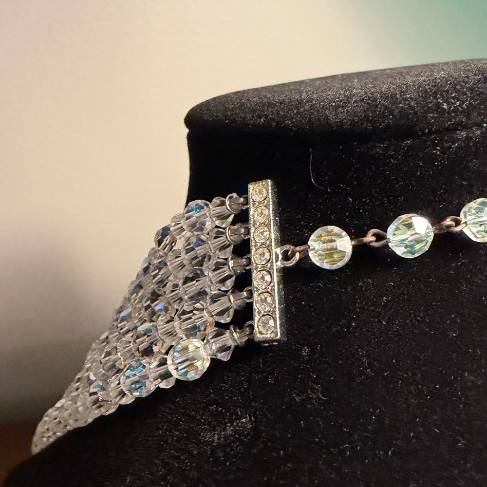 Vintage Aurora Crystal Jewelry Set - Picture 4 of 12